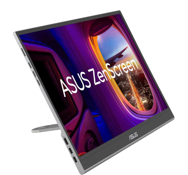 ASUS ZenScreen OLED MQ16AH featuring ultra-slim profile and deep blacks