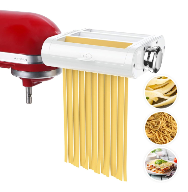 Antree 3-in-1 pasta attachment showing roller and cutters in one housing