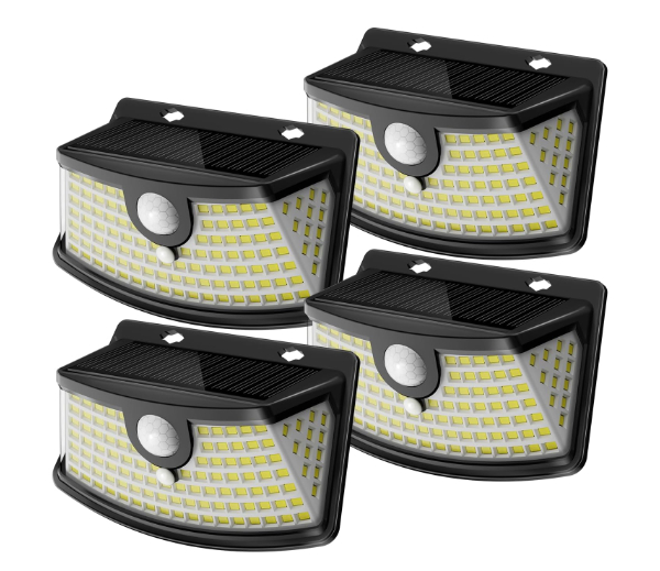 Aootek Solar Motion Lights with three heads