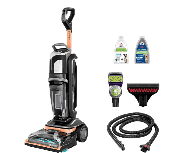 Bissell Revolution HydroSteam Pet carpet cleaner with steam nozzle