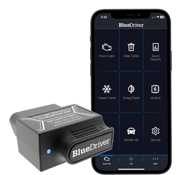 BlueDriver Pro Bluetooth OBD2 Scanner dongle