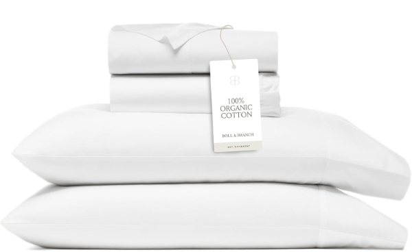 Boll and Branch Signature sheets with classic hem