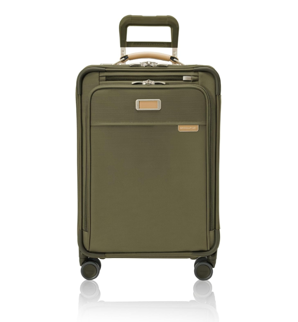 Briggs and Riley Baseline softside carry-on in Olive