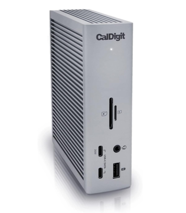 CalDigit TS4 Dock showing front I/O ports