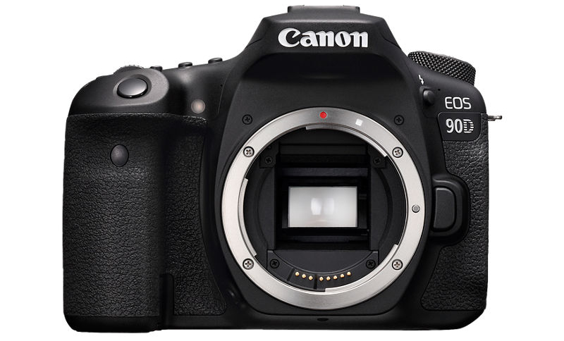 Canon EOS 90D DSLR camera with 18-135mm lens