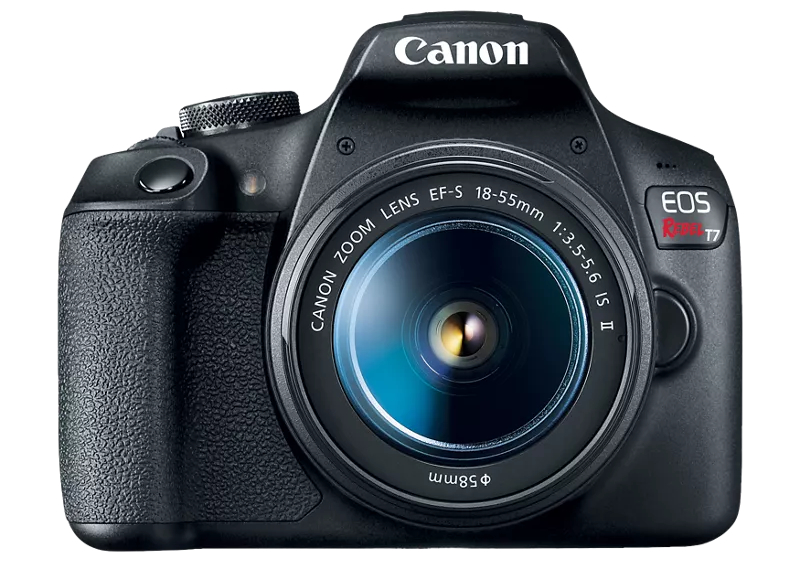Canon EOS Rebel T7 entry-level DSLR camera with 18-55mm lens