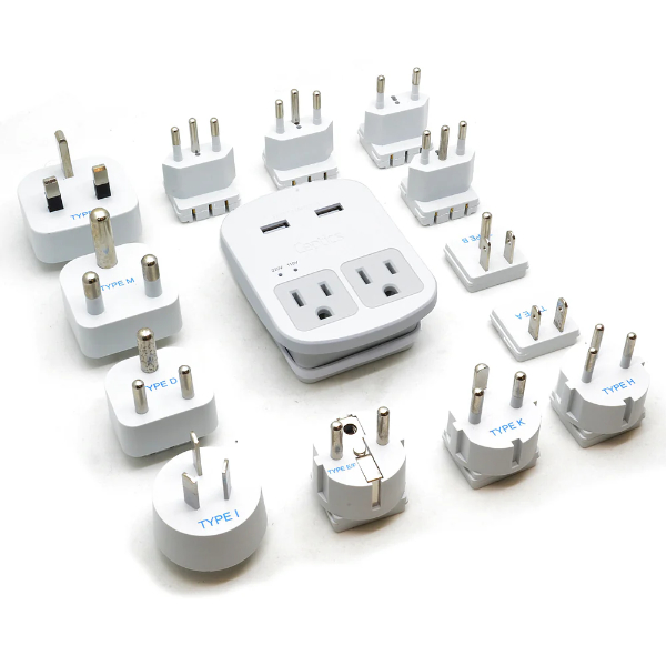 Ceptics World Travel Adapter Kit with interchangeable SWadAPt attachments