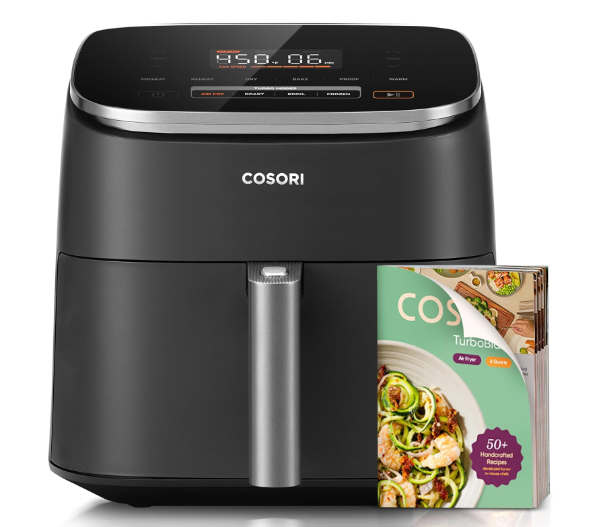 Cosori TurboBlaze Air Fryer with DC Motor interface