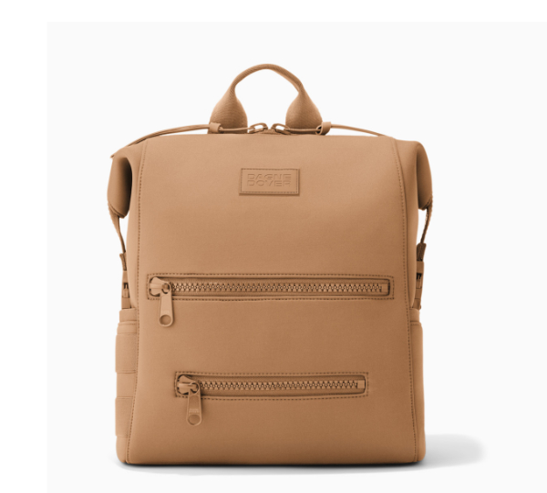 Dagne Dover Indi Neoprene Backpack in a neutral grey tone