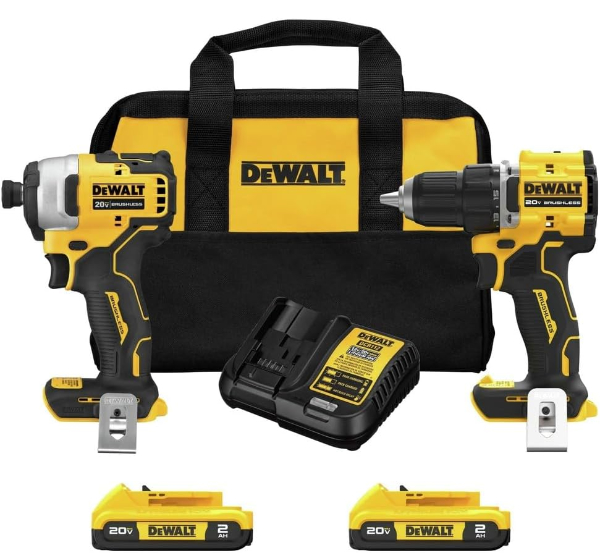 DeWalt Atomic 20V MAX brushless drill and impact driver kit