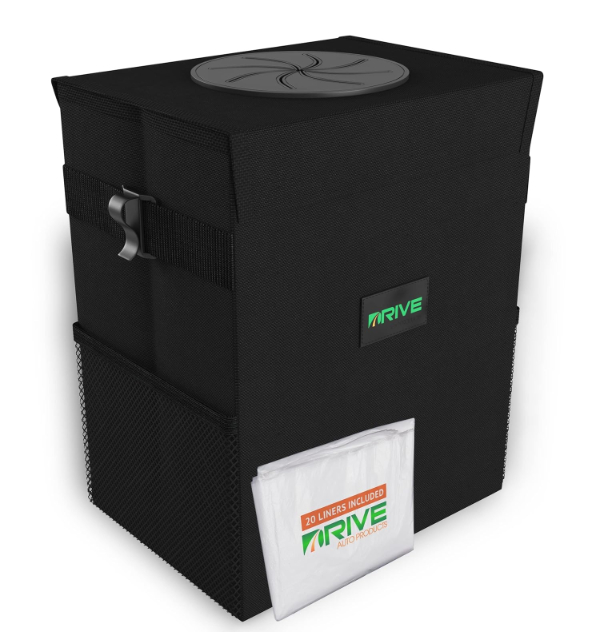 Drive Auto Products Car Trash Can with waterproof lining