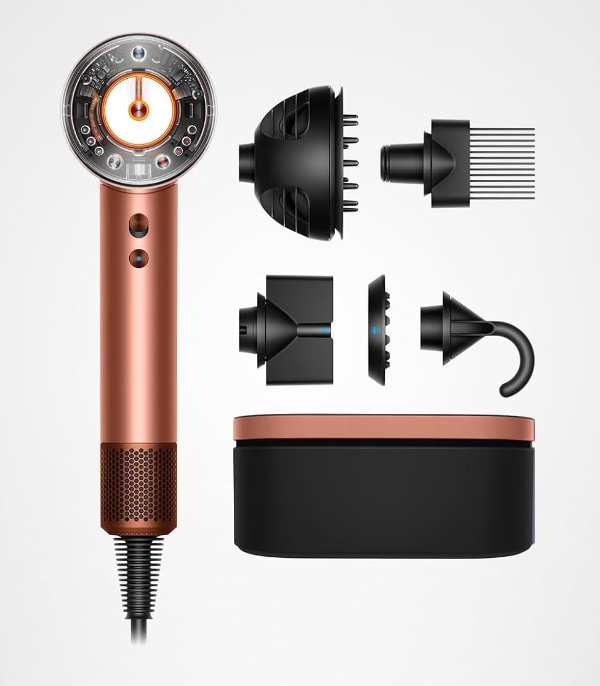 Dyson Supersonic Hair Dryer showing its hollow-core design