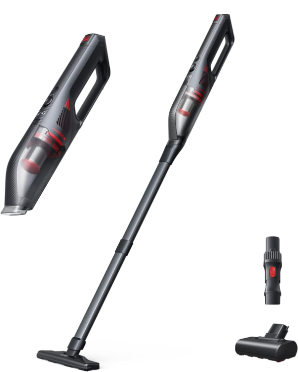 Eufy HomeVac H30 Infinity with mopping and floor attachments