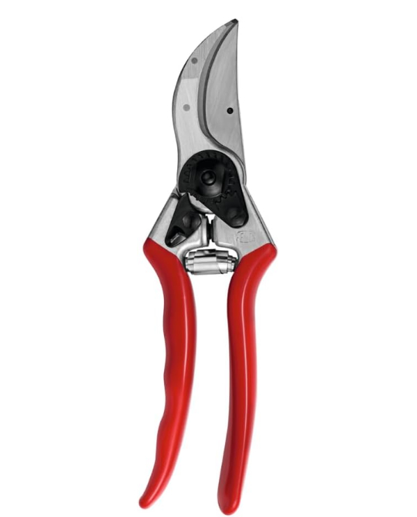 Felco 2 classic bypass pruning shears with red handles