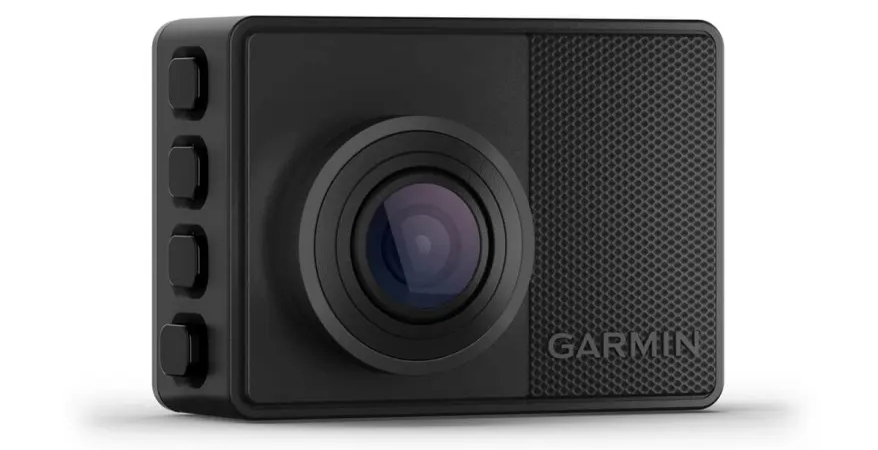 Garmin Dash Cam 67W mounted on a windshield