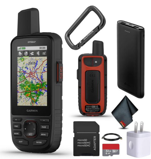 Garmin GPSMAP 67i handheld GPS with antenna