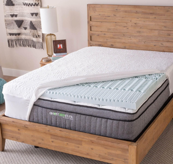 GhostBed Topper with Ghost Ice cover