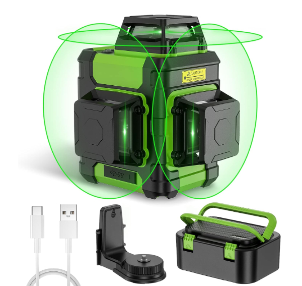 Huepar 603CG 3-Plane 360 Degree Green Laser