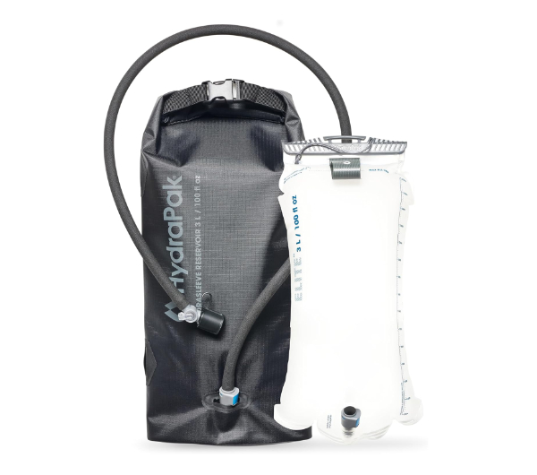 HydraPak Shape-Shift showing the internal baffle and slide-top closure