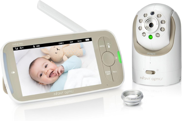 Infant Optics DXR-8 PRO baby monitor with large screen and interchangeable lenses