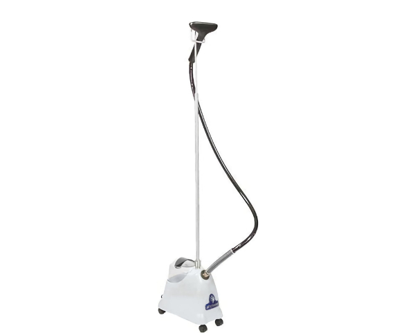 Jiffy J-2000 Classic garment steamer with a large water reservoir and flexible hose