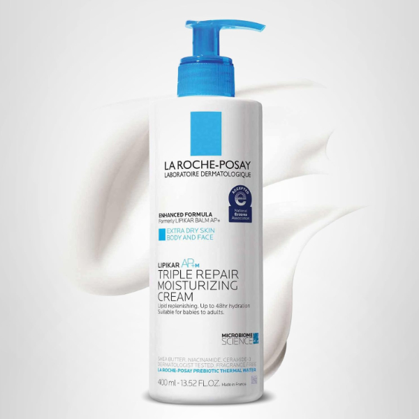 La Roche-Posay Lipikar Balm AP+ in a blue and white tube