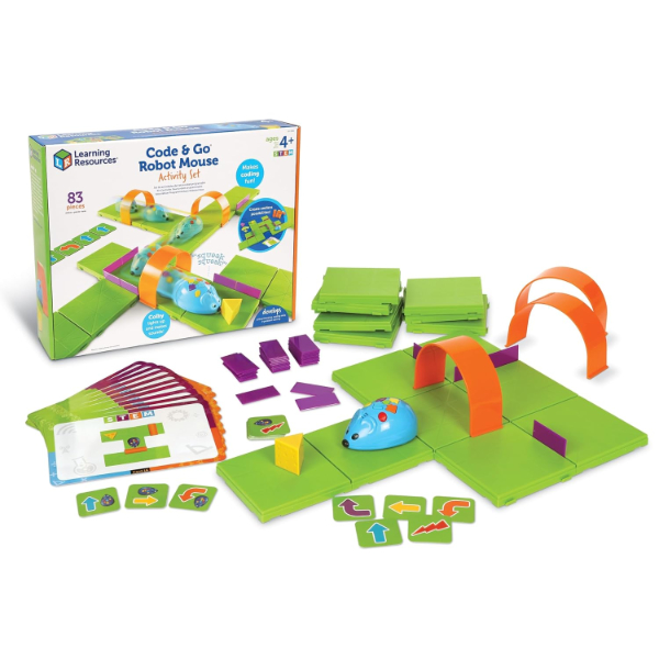 Code & Go Robot Mouse Activity Set showing maze and Colby robot