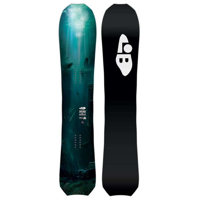 Lib Tech T.Rice Orca snowboard with volume shifted shape and Magne-Traction edges