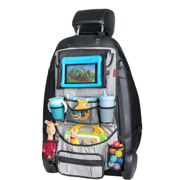 Lusso Gear Backseat Organizer with tablet holder and multiple pockets