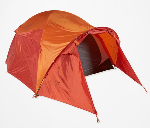Marmot Halo 6 tent with full coverage rainfly and halo pole system
