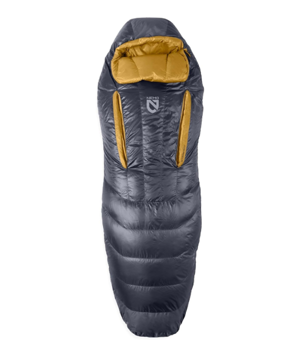 NEMO Disco 15 sleeping bag with Spoon Shape design
