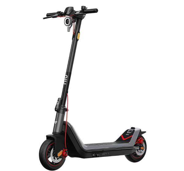 NIU KQi3 Max electric scooter with wide deck and grey finish