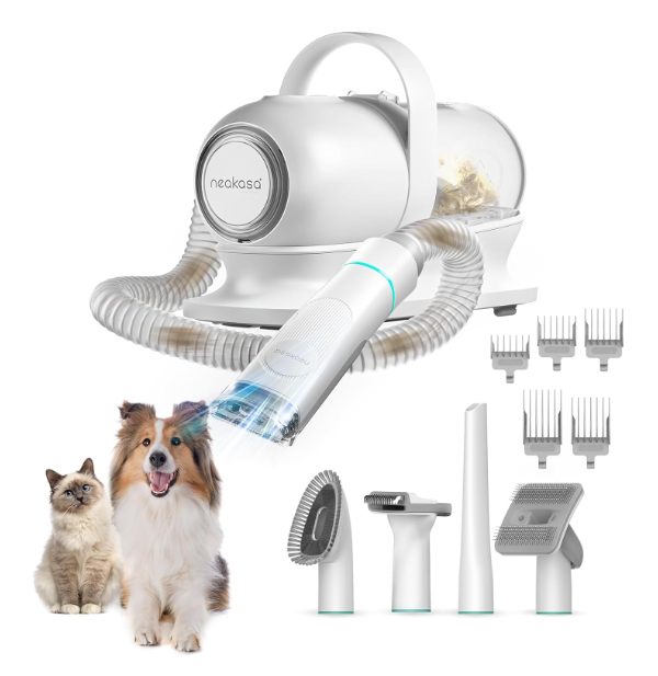 Neakasa P1 Pro 5-in-1 Pet Grooming Vacuum with attachments