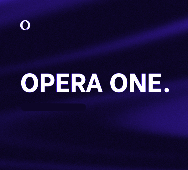 Opera One web browser