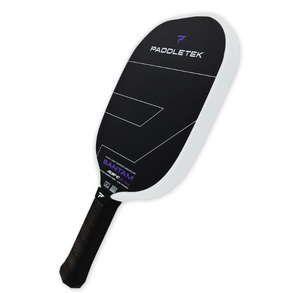 Paddletek Bantam ALW-C paddle highlighting the PT-700 unidirectional carbon fiber