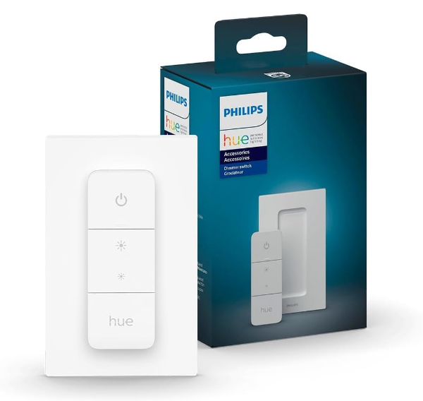 Philips Hue Wall Switch Module installed in wall box