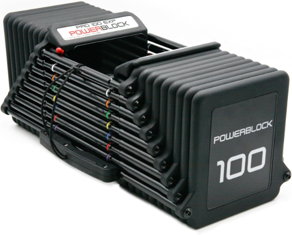 PowerBlock Pro 100 EXP with urethane coated plates