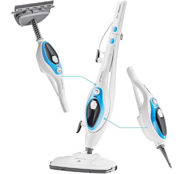 PurSteam 10-in-1 Steam Mop with accessories