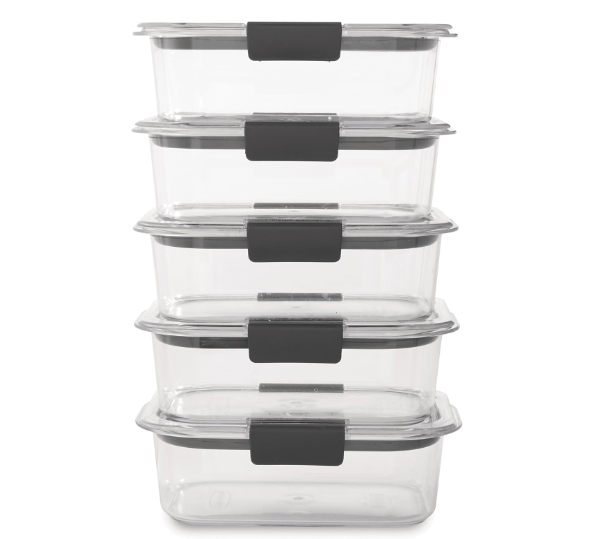 Clear Rubbermaid Brilliance Tritan Plastic Container