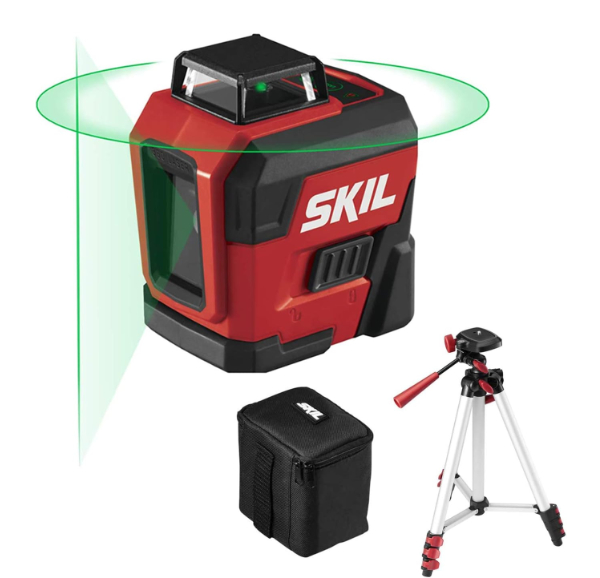 SKIL Self-Leveling Green Cross Line Laser with Rechargeable Battery