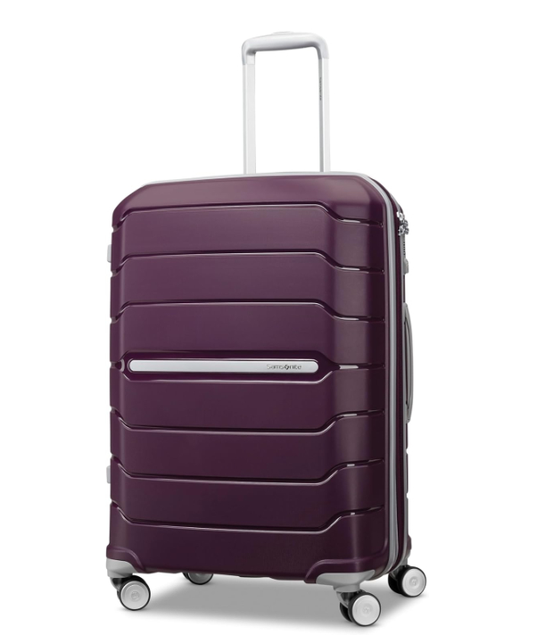 Samsonite Freeform hardside suitcase with textured polypropylene shell