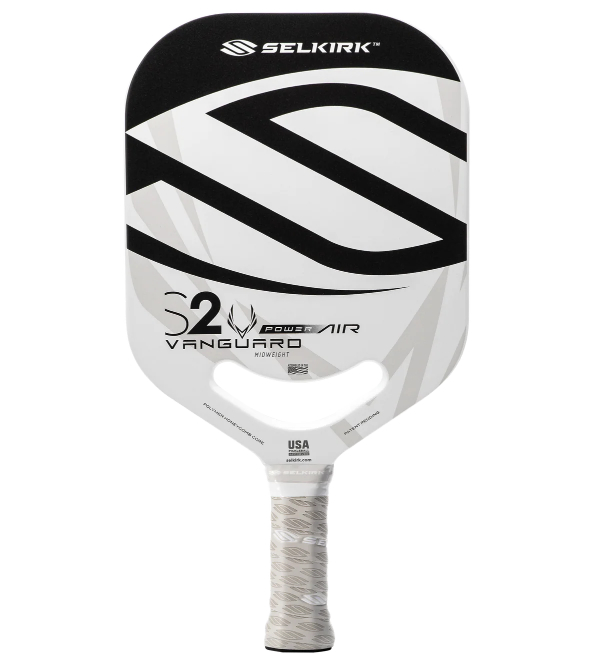 Selkirk Vanguard Power Air Invikta paddle showing the Air Dynamic Throat