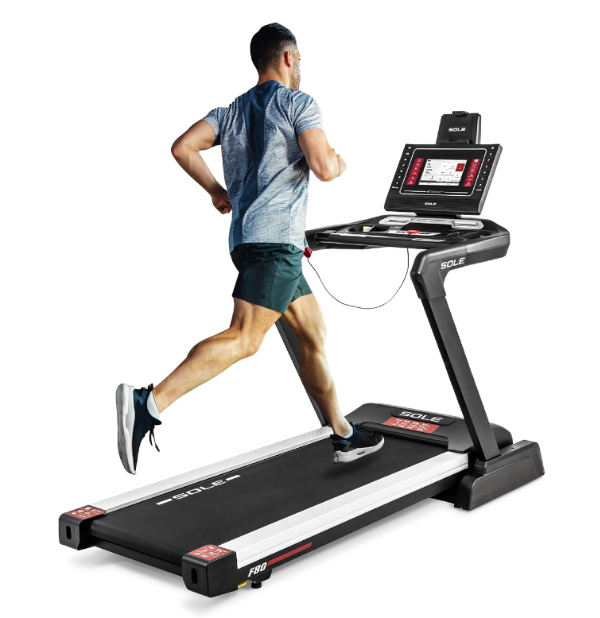 Sole F80 Treadmill with heavy-duty steel frame