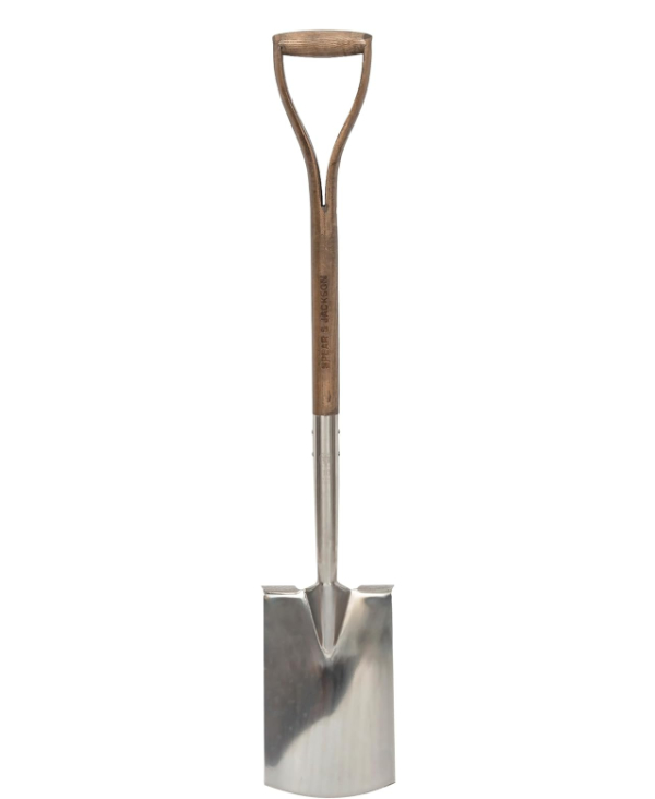Spear & Jackson Traditional Stainless Steel Digging Spade with wooden handle