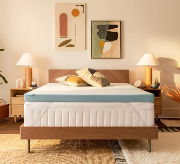 Tempur-Pedic TEMPUR-Adapt + Cooling Topper on a bed
