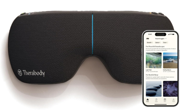 Therabody SmartGoggles with biometric sensors and vibration