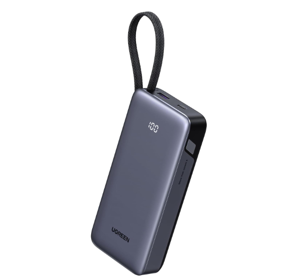 Ugreen Nexode 100W Power Bank in a pillar-style vertical design