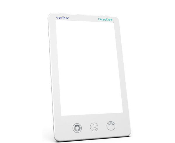 Verilux HappyLight Luxe tablet-style light therapy lamp