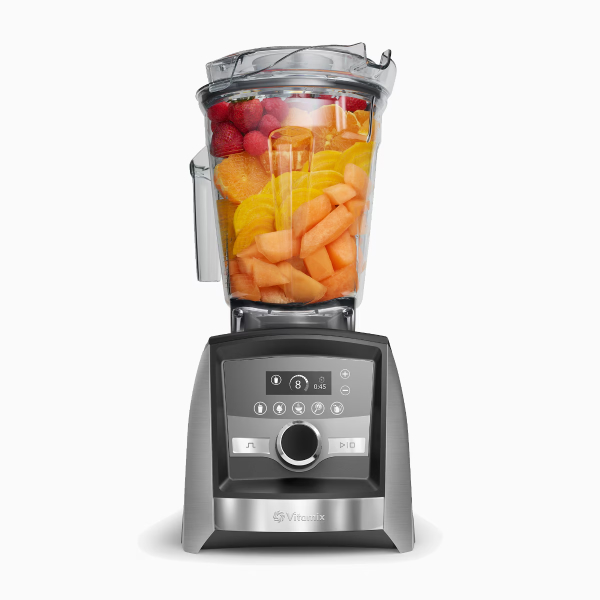 Vitamix A3500 with brushed stainless finish and clear container