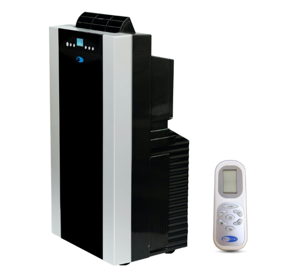 Whynter ARC-14S portable air conditioner featuring platinum and black design